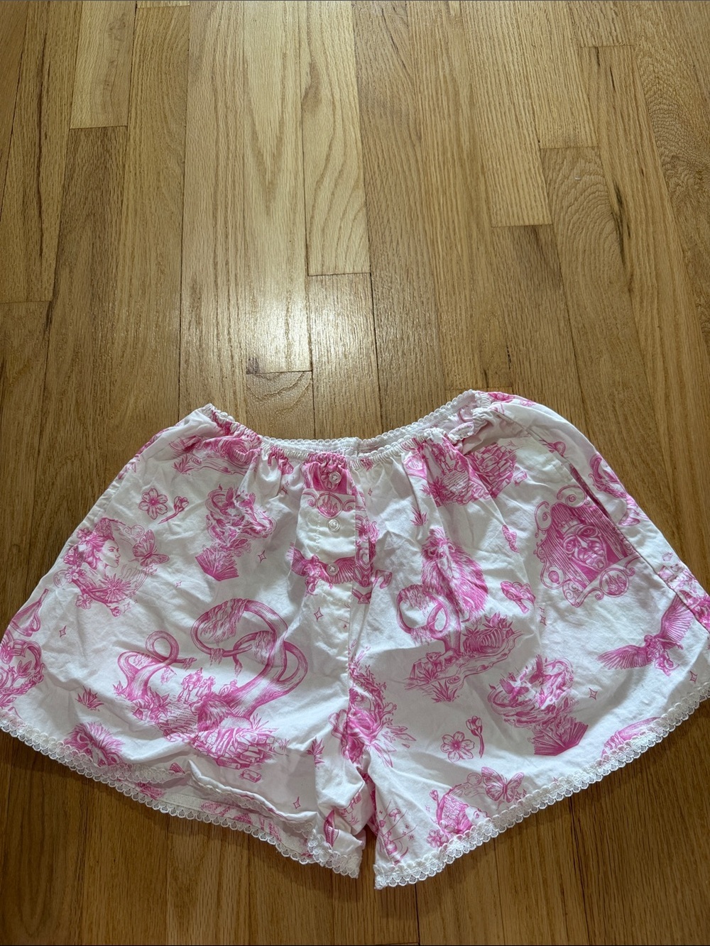 Wicked x Katie Kime Printed Boxer Sleep Shorts Sz S